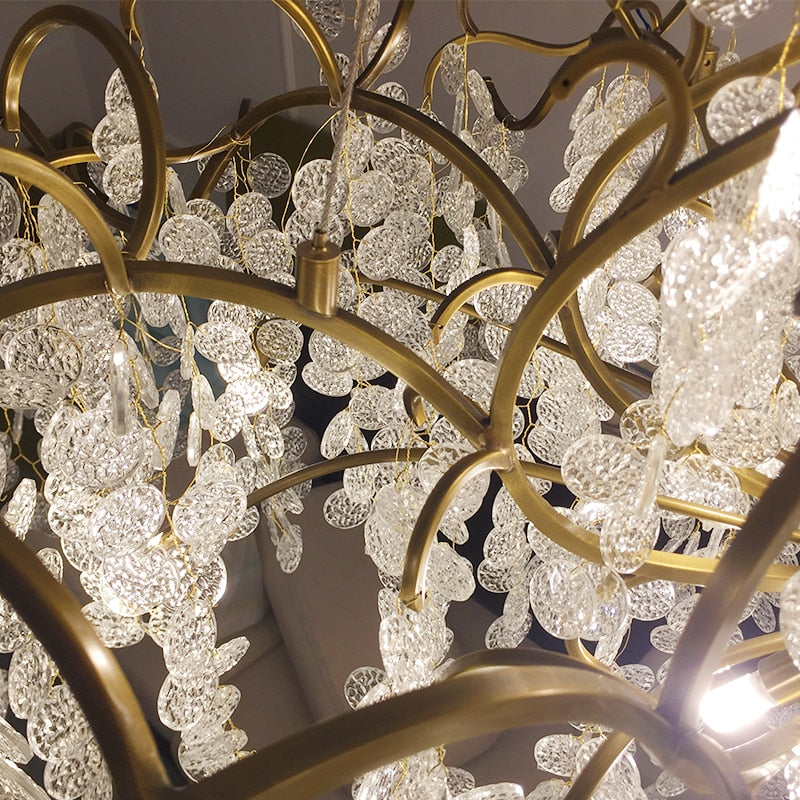 Crystal Grape Chandelier Lighting
